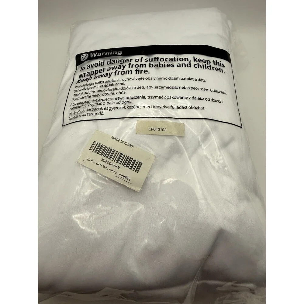 10x10FT White Backdrop Curtains for Parties - White Wedding Backdrop